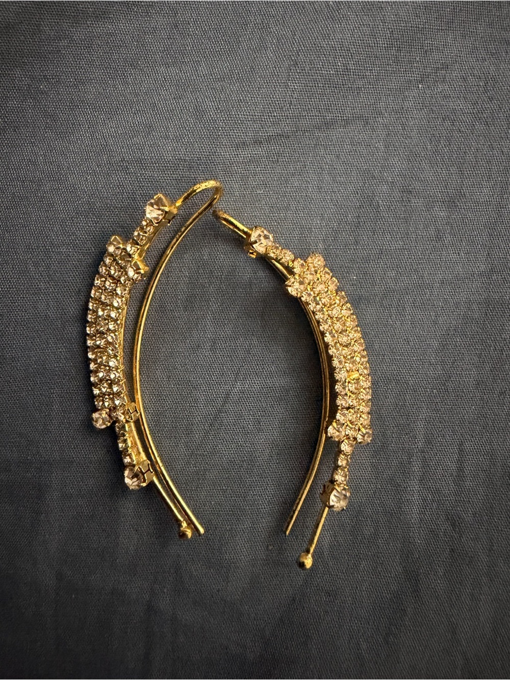 Gold Crystal Ear cuff for Women